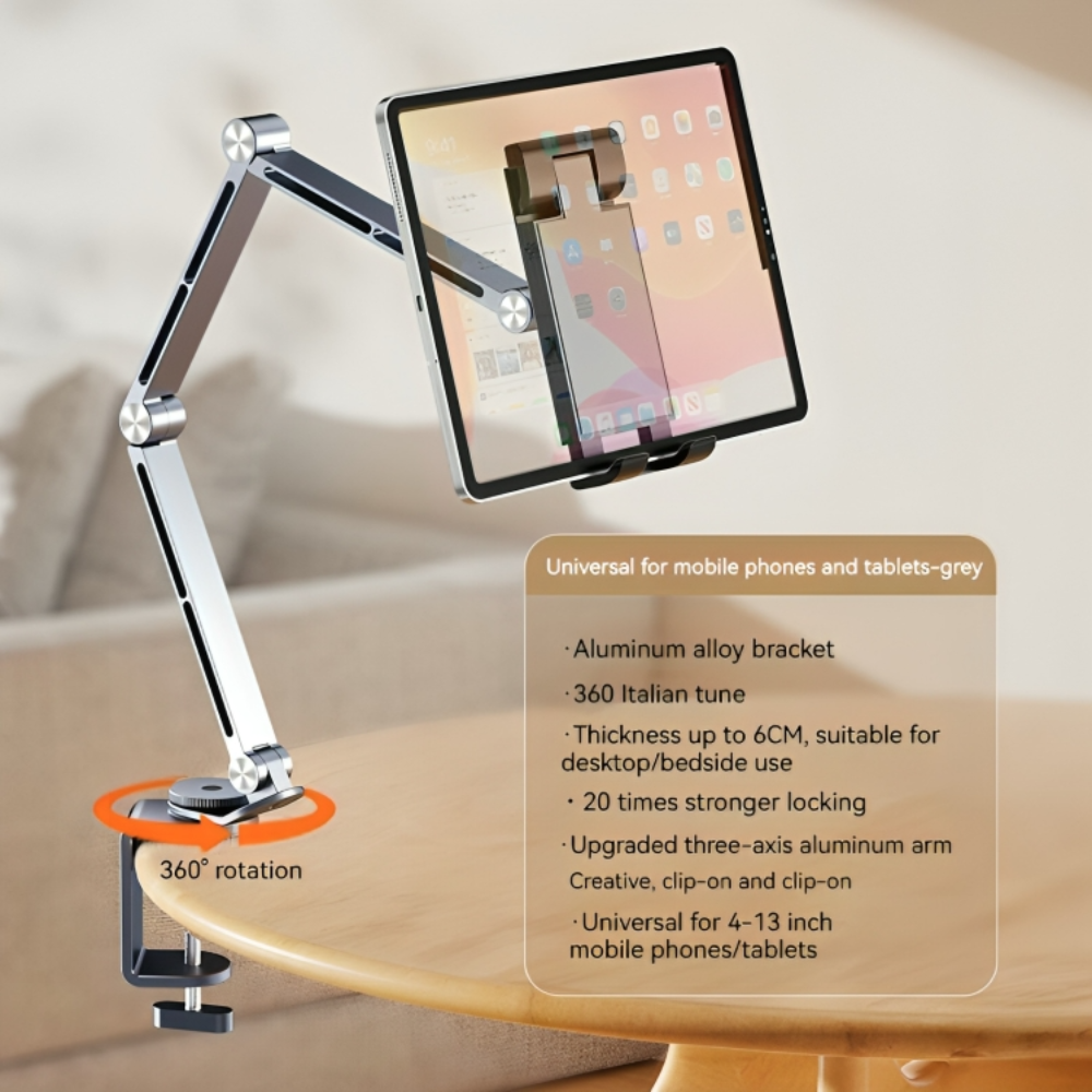 Avelena | Altivo – 360° verstellbarer Aluminiumständer für Tablets & Smartphones