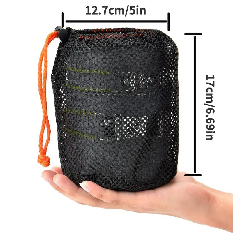 Avelena | Camping-Kochgeschirr-Set mit Edelstahl-Besteck und Tragetasche