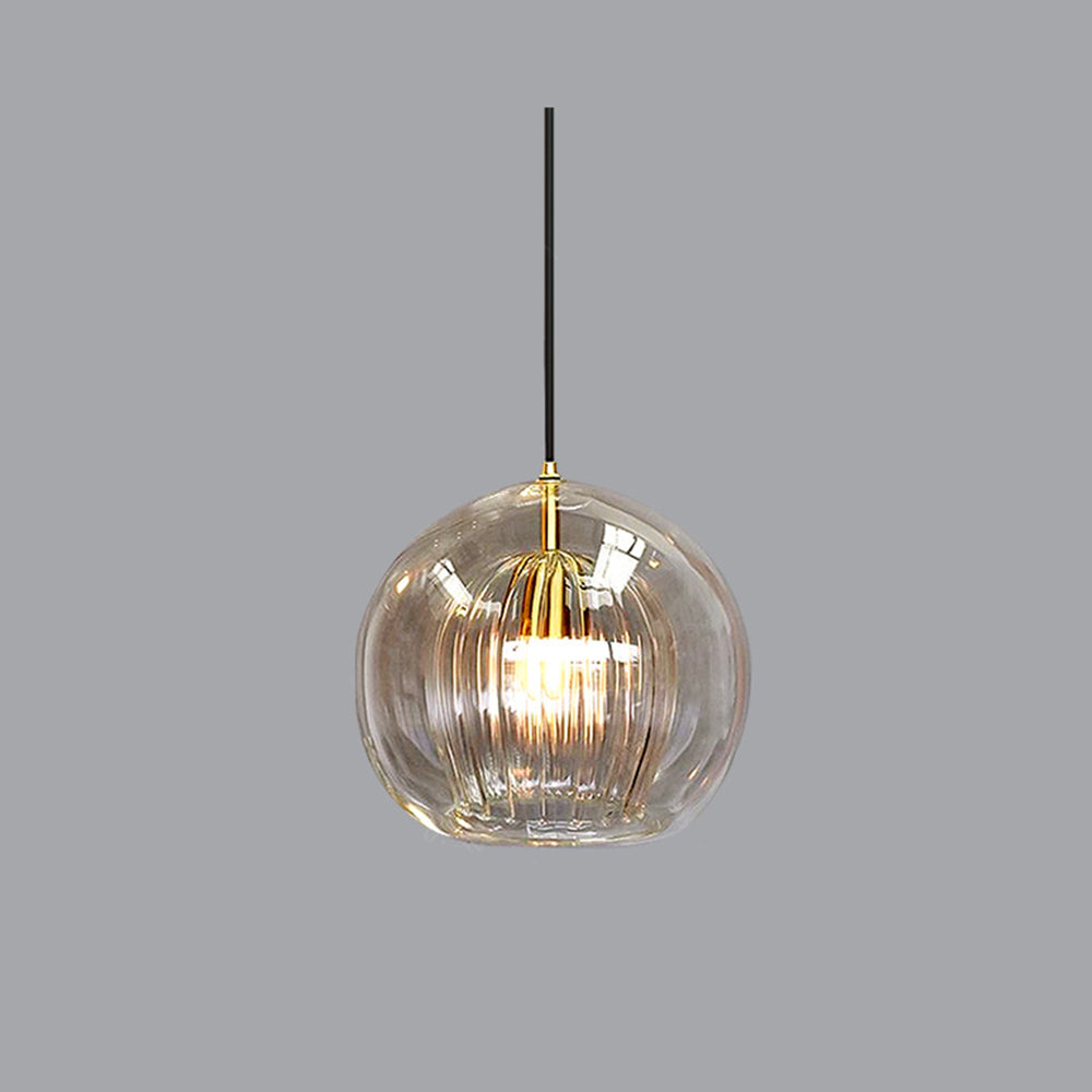 Avelena | ShineSphere - Amber Pendelleuchte mit strahlender Eleganz