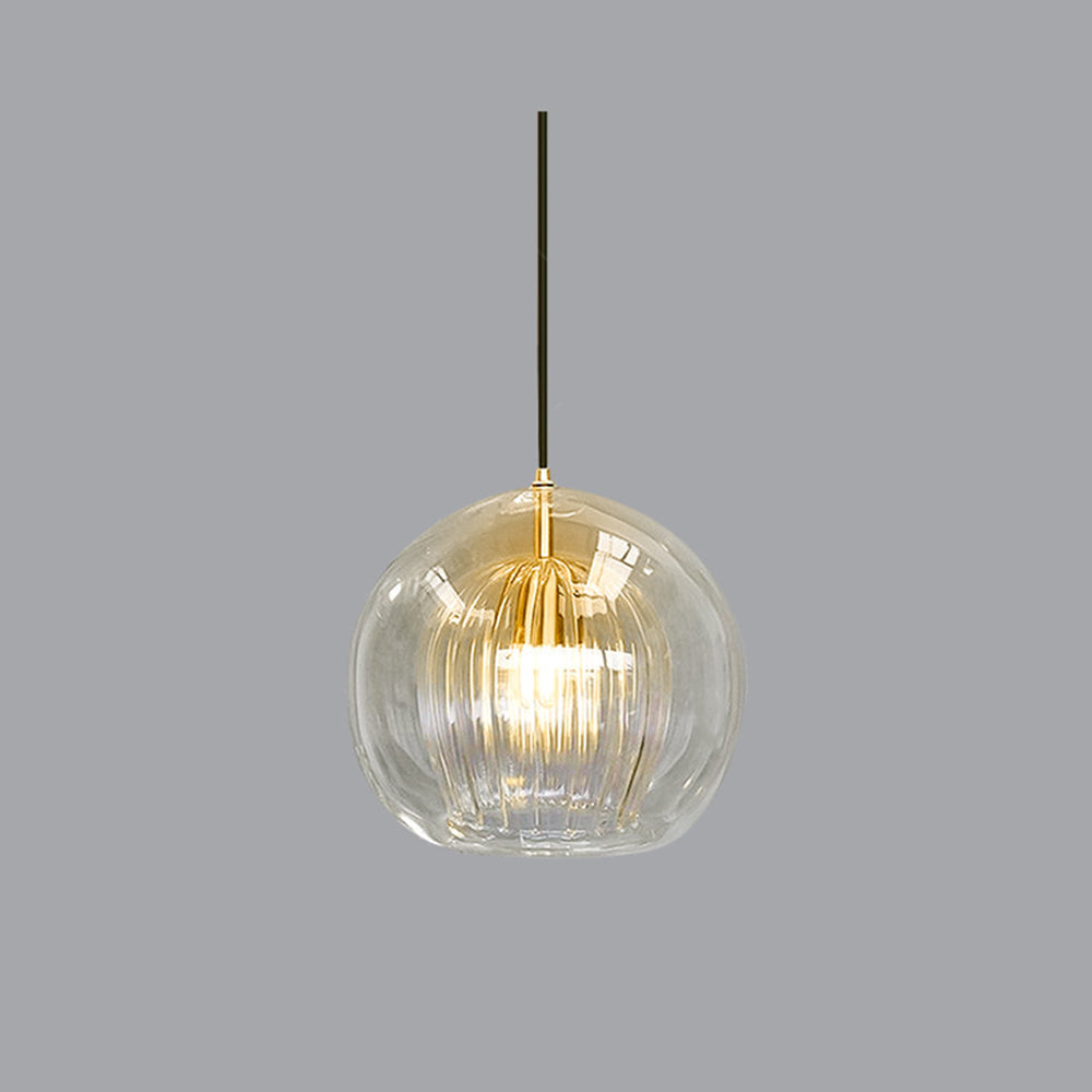 Avelena | ShineSphere - Amber Pendelleuchte mit strahlender Eleganz