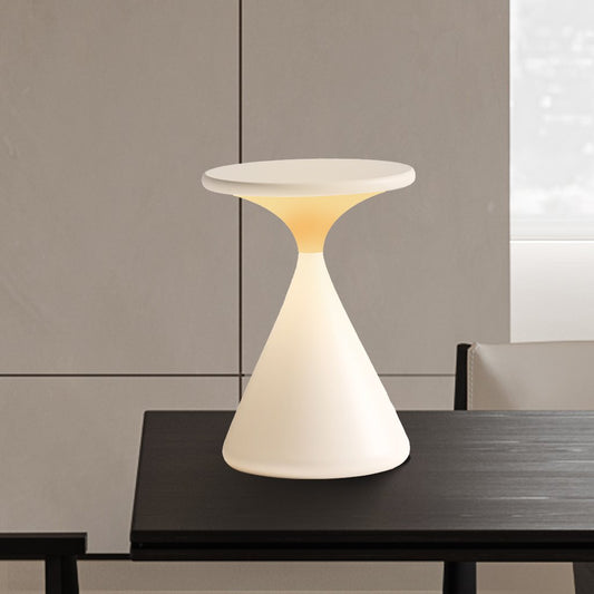 Avelena | Aeron Sanduhr Kabellose LED Tischlampe – Wiederaufladbar, Dimmbar, Modernes Design