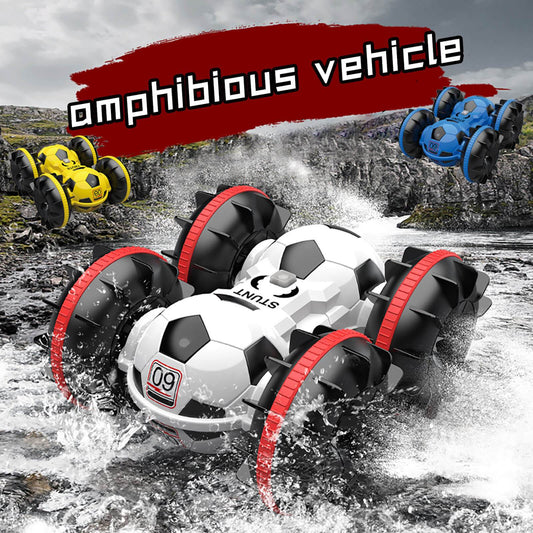 Avelena | Amphibisches ferngesteuertes Auto, All-Terrain-Fußball, ferngesteuertes Boot, Poolspielzeug, Geschenk für Jungen und Mädchen