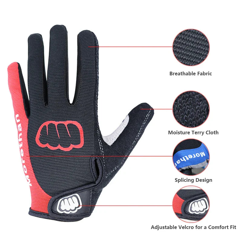 Avelena | Antirutsch Vollfinger Fahrrad Handschuhe – 5Mm Sbr Polster