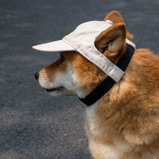 Avelena | Verstellbare Hundesonnenmütze - Süße Baseballkappe für den Sommer mit Ohrenöffnung