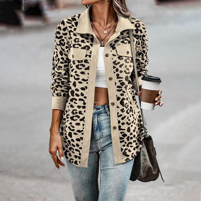Avelena | Trendige Jacke mit Leopardenmuster