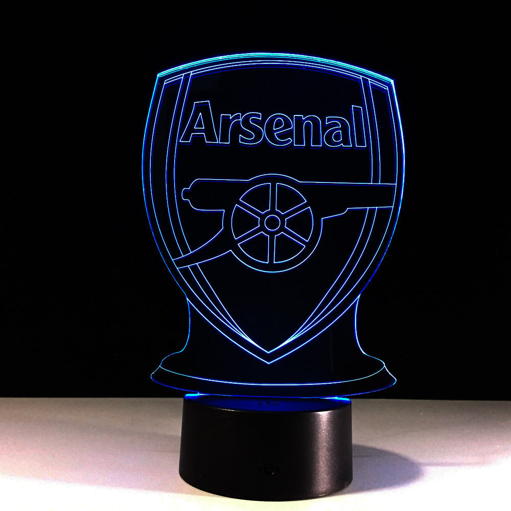 Avelena | Fußball Arsenal 3D-Optische Illusionslampe