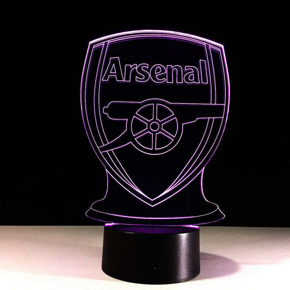 Avelena | Fußball Arsenal 3D-Optische Illusionslampe
