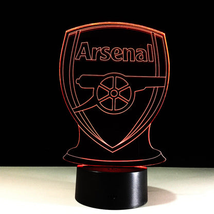 Avelena | Fußball Arsenal 3D-Optische Illusionslampe