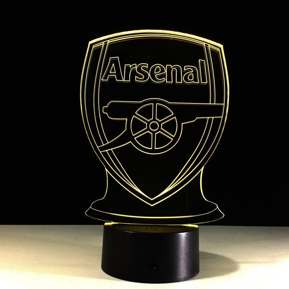 Avelena | Fußball Arsenal 3D-Optische Illusionslampe