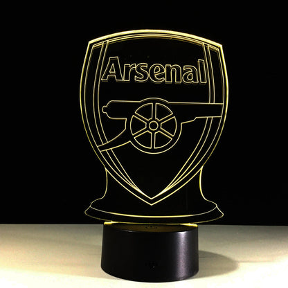 Avelena | Fußball Arsenal 3D-Optische Illusionslampe