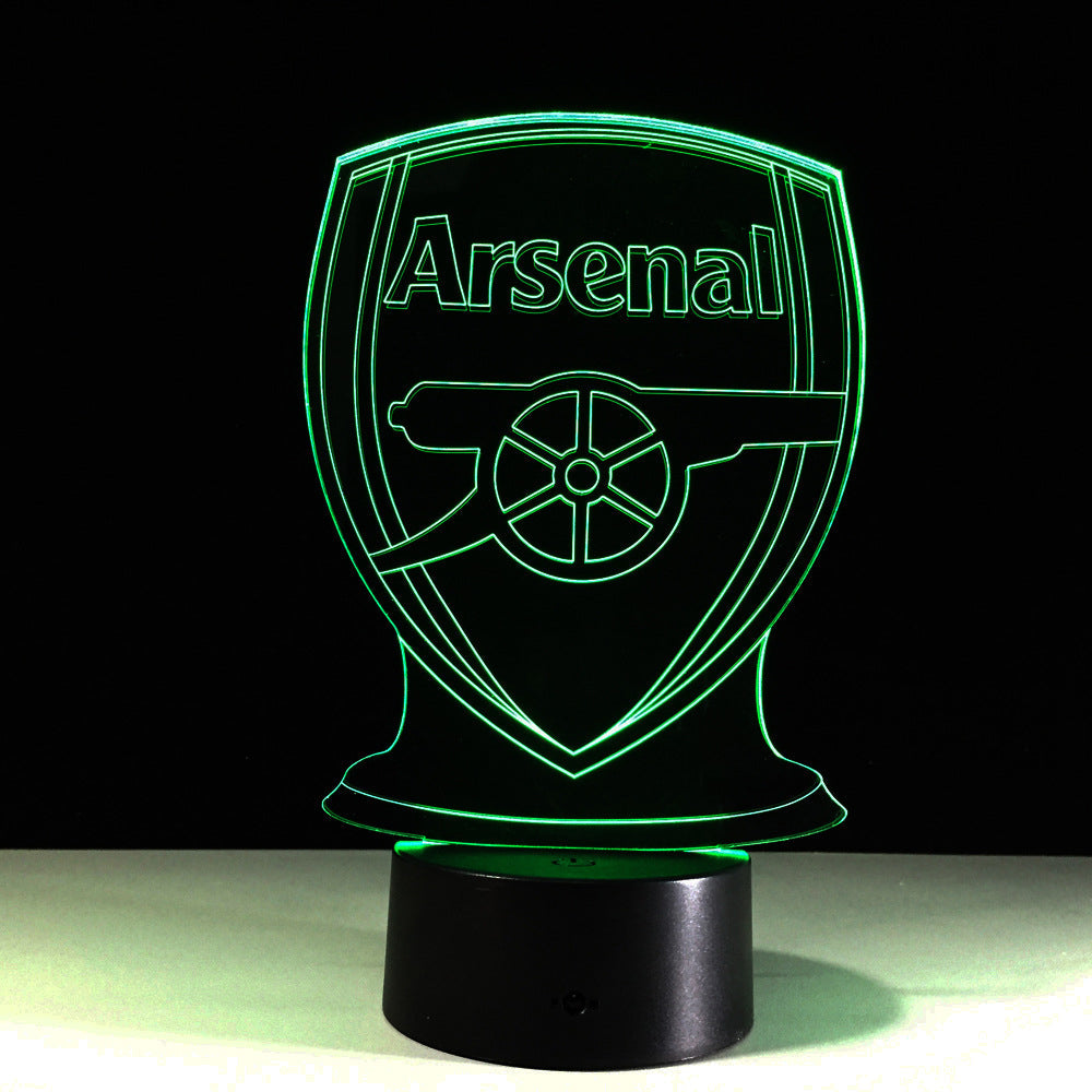 Avelena | Fußball Arsenal 3D-Optische Illusionslampe
