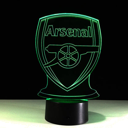 Avelena | Fußball Arsenal 3D-Optische Illusionslampe