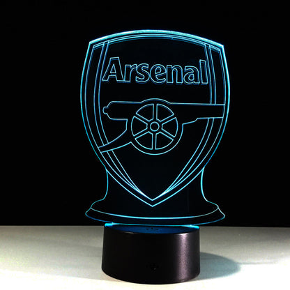 Avelena | Fußball Arsenal 3D-Optische Illusionslampe