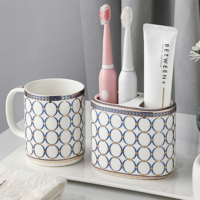 Avelena | Luxuriöser Art Deco Badezimmer-Accessoireshalter