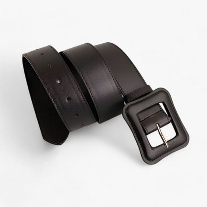 Avelena | Damen Breiter Leder Gürtel Vintage Hoch Taille mit Verstellbarer Schnalle