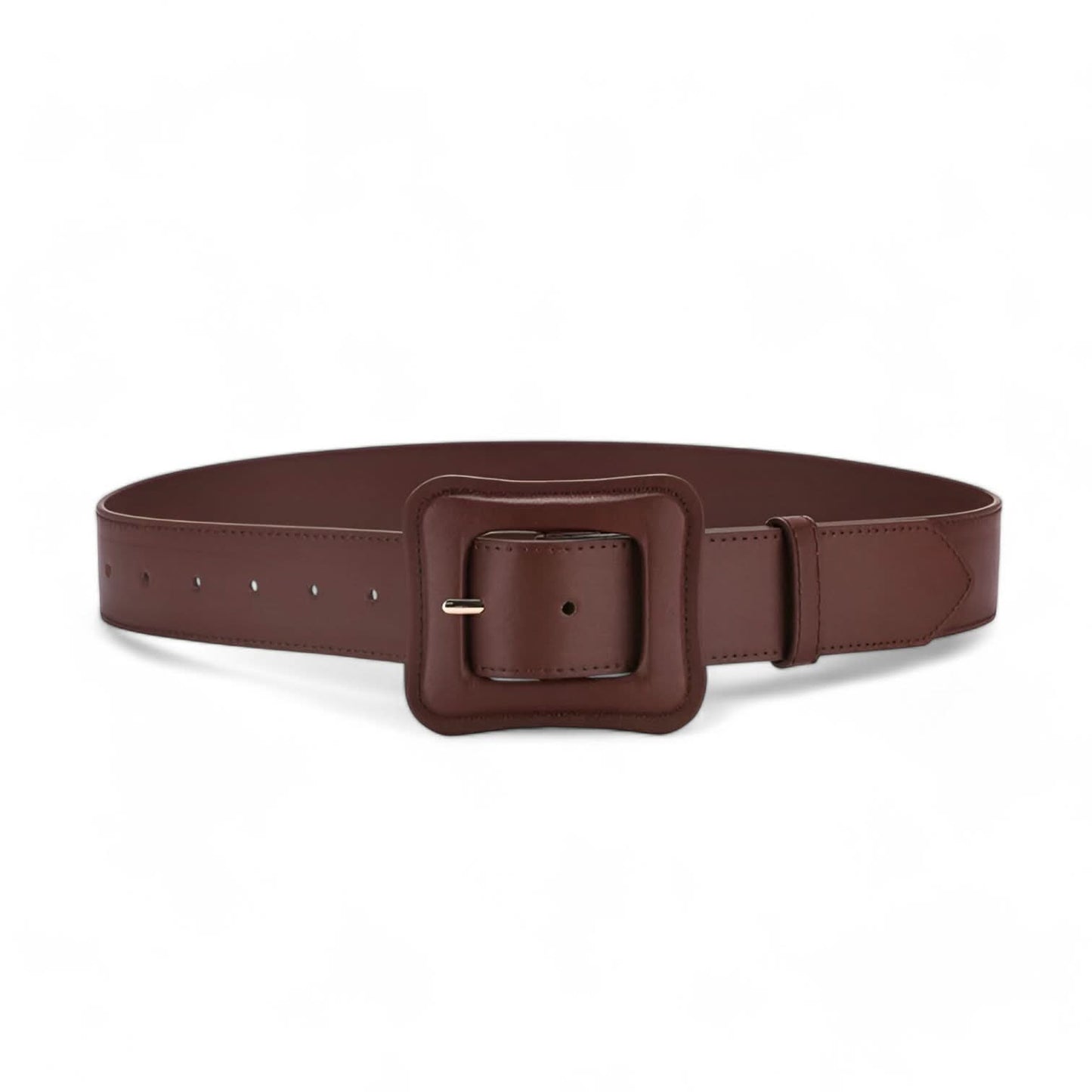 Avelena | Damen Breiter Leder Gürtel Vintage Hoch Taille mit Verstellbarer Schnalle