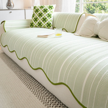 Avelena | Aurivelle Fischgrät Skallop Kante Sofabezug