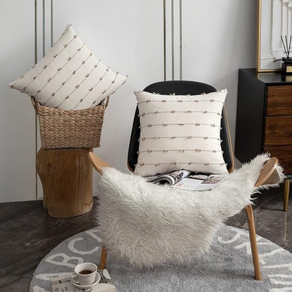 Avelena | Averra Vertikal Gestickter Kissenbezug