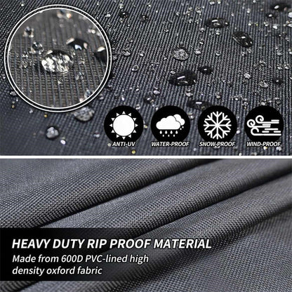 Avelena | Runde wasserdichte Abdeckung für Gartenmöbel | Hochbelastbar, UV-beständig & verstellbar für Außentische und Stühle