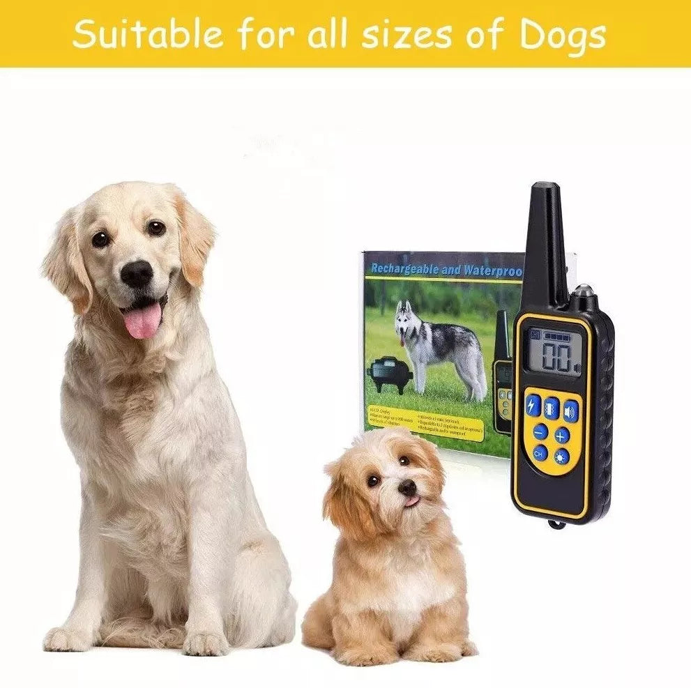 Avelena | 2600ft Elektronisches Hundetraining Halsband Wasserdicht Haustier Fernbedienung