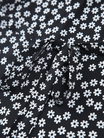 Avelena | Langes Kleid mit Blumenprint
