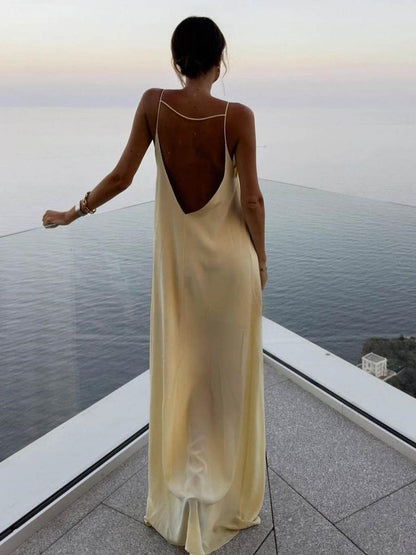 Avelena | Kleid mit Spaghettiärmeln