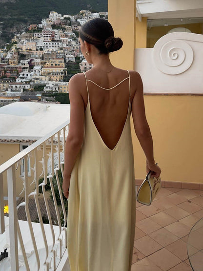 Avelena | Kleid mit Spaghettiärmeln