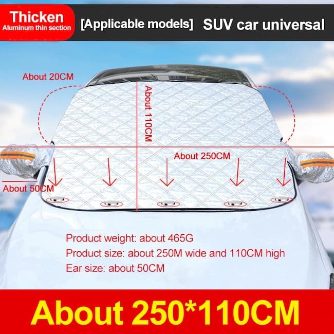 Avelena | Anti-Schnee Auto Windschutzscheibenabdeckung - Magnetisch