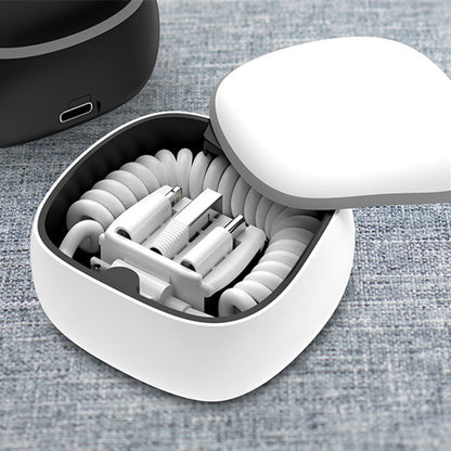 Avelena | All-in-one Frühling Kabel Powerbank Type-c Android Lightning Speicherbox Notfall mini Powerbank