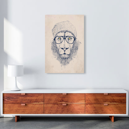 Avelena | Cooler Hipster Löwe Tier Kunstdruck