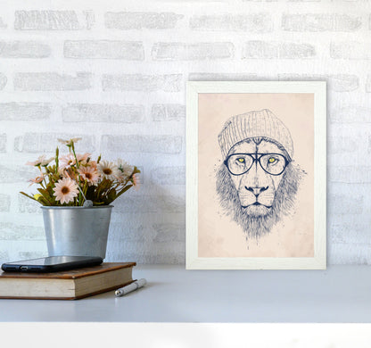 Avelena | Cooler Hipster Löwe Tier Kunstdruck