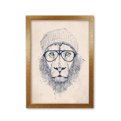 Avelena | Cooler Hipster Löwe Tier Kunstdruck