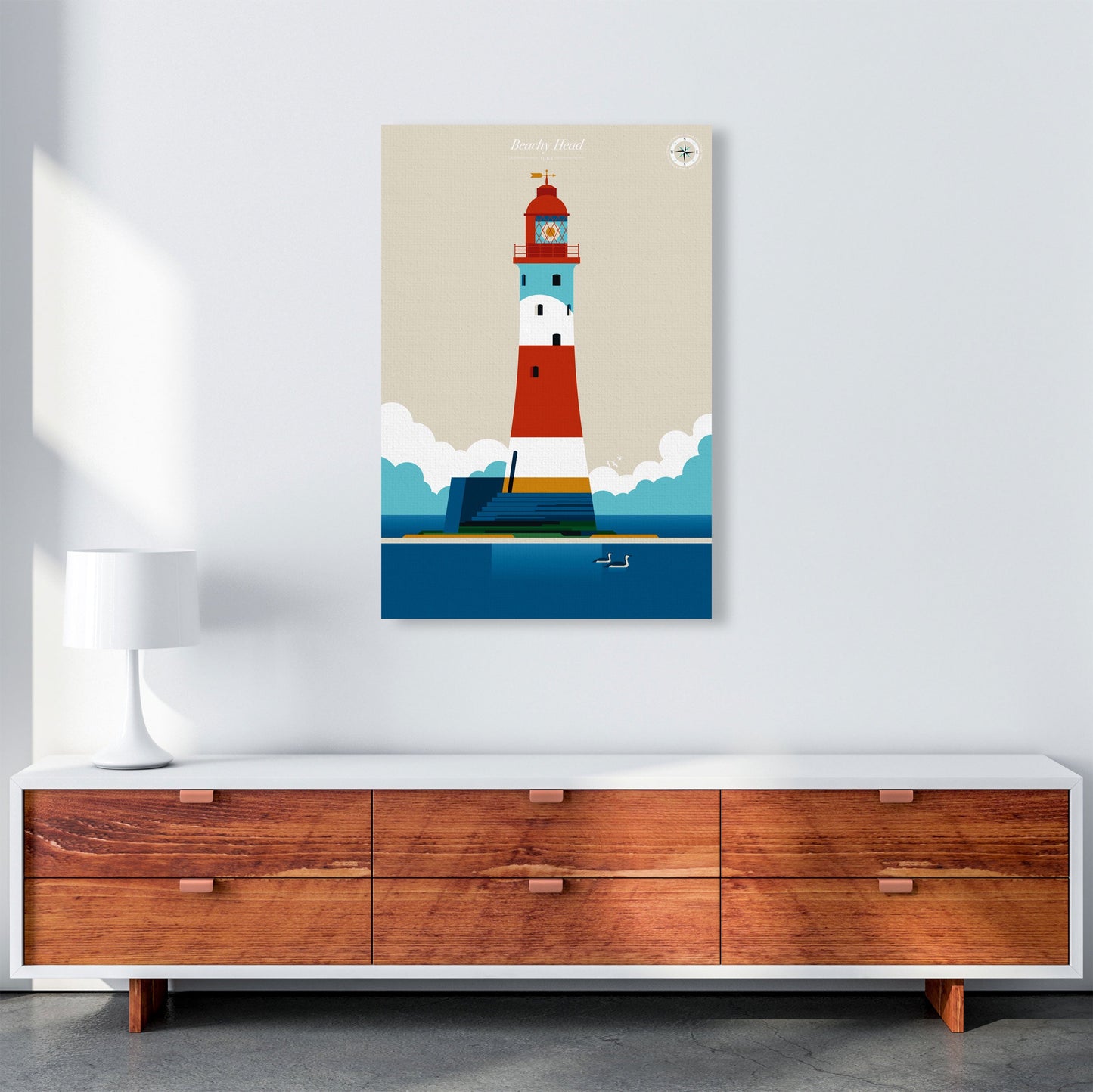 Avelena | Beachy Head Kunstdruck von Bo Lundberg