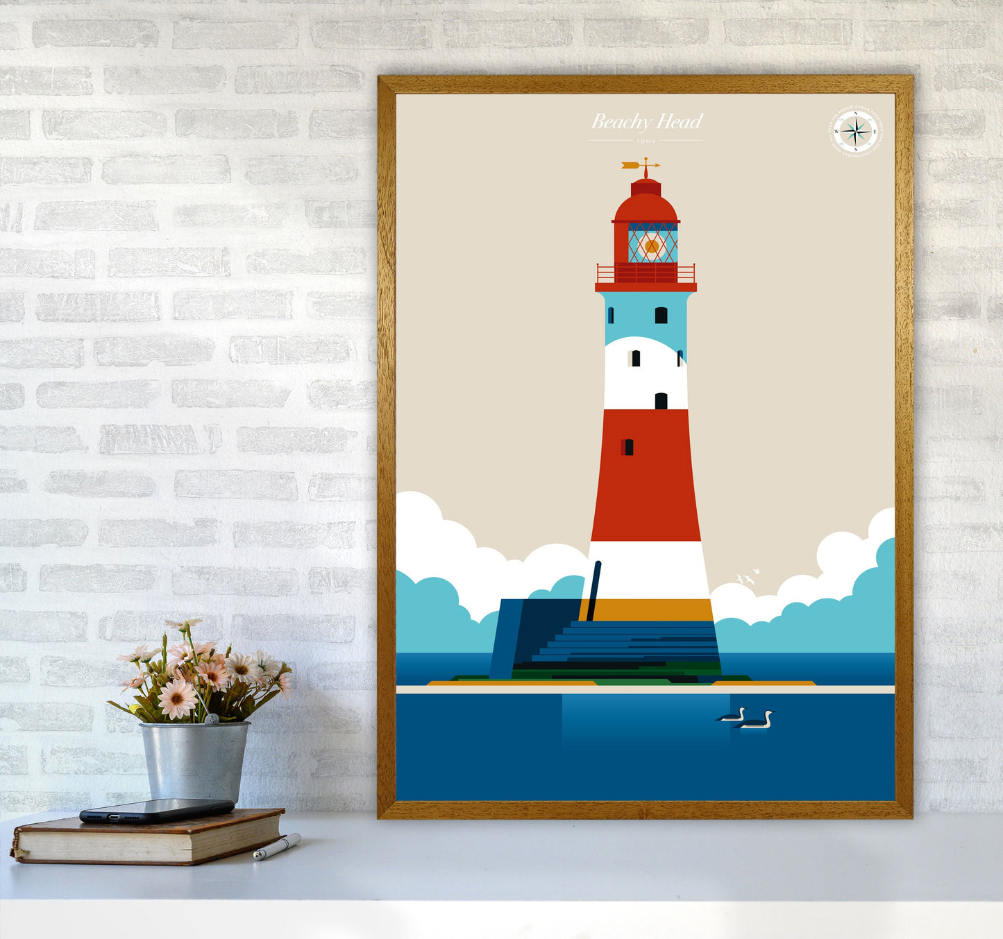 Avelena | Beachy Head Kunstdruck von Bo Lundberg