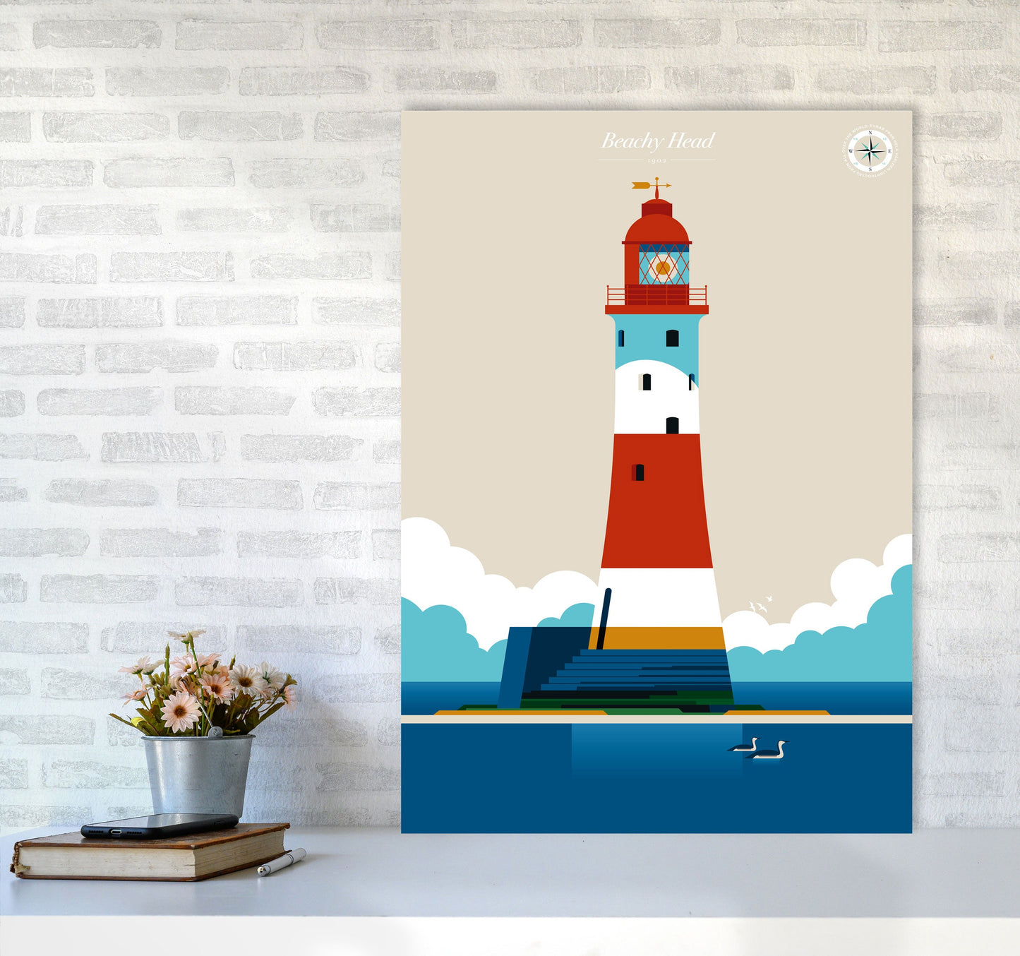 Avelena | Beachy Head Kunstdruck von Bo Lundberg