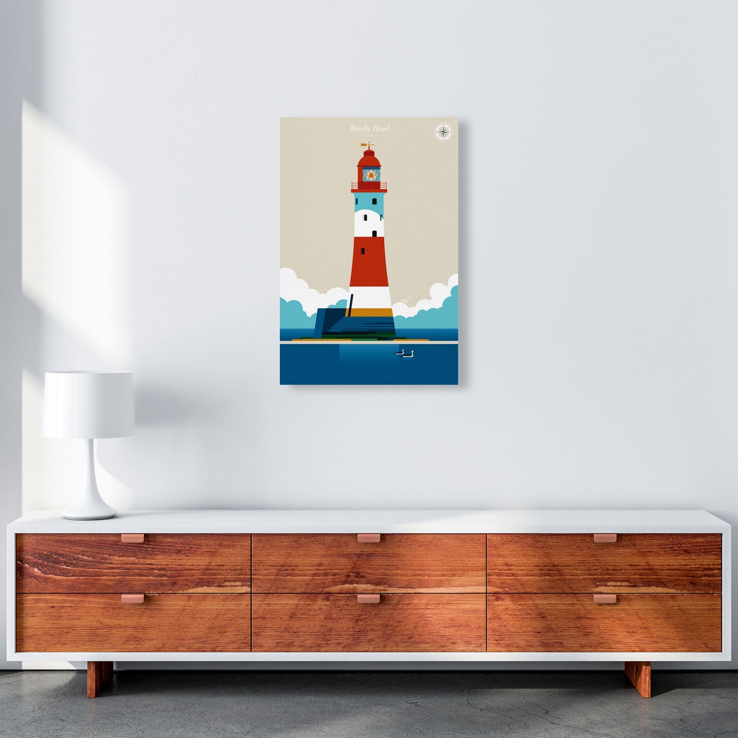 Avelena | Beachy Head Kunstdruck von Bo Lundberg