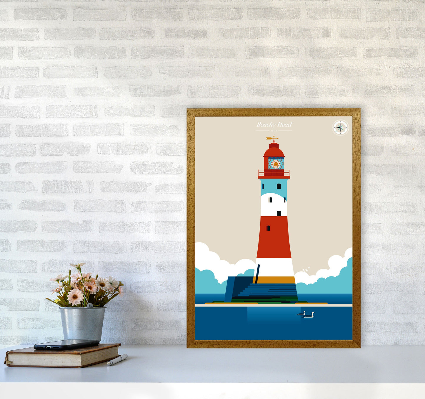 Avelena | Beachy Head Kunstdruck von Bo Lundberg