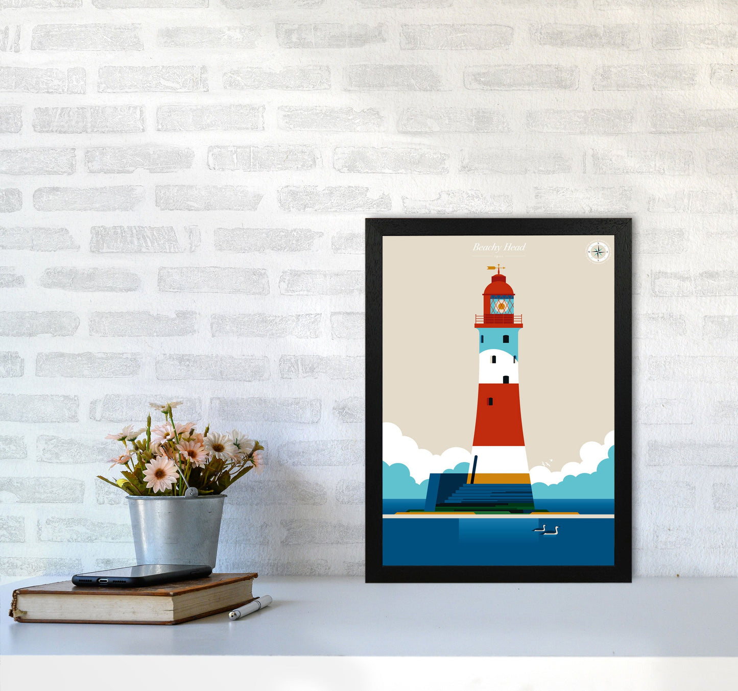 Avelena | Beachy Head Kunstdruck von Bo Lundberg