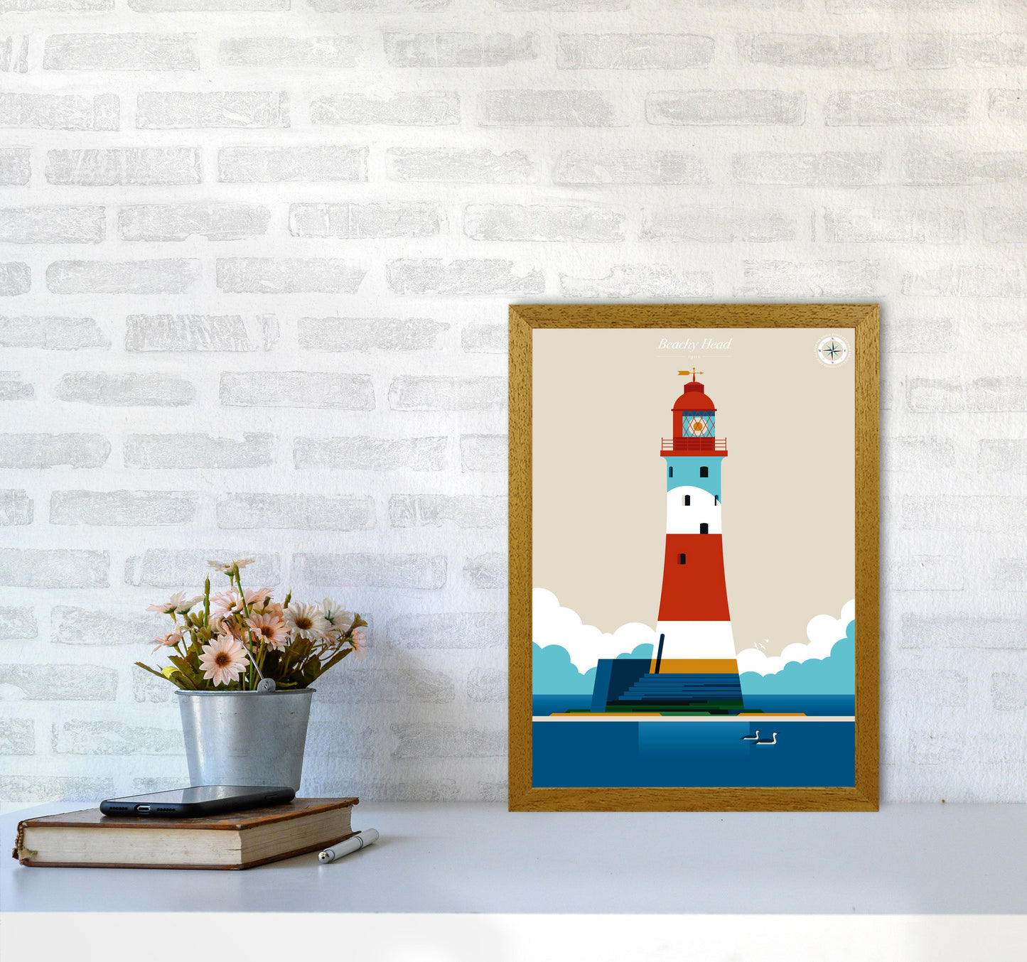 Avelena | Beachy Head Kunstdruck von Bo Lundberg