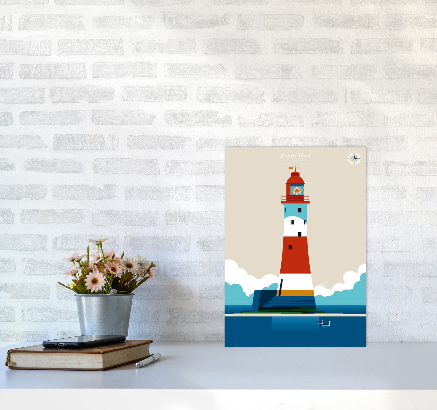 Avelena | Beachy Head Kunstdruck von Bo Lundberg