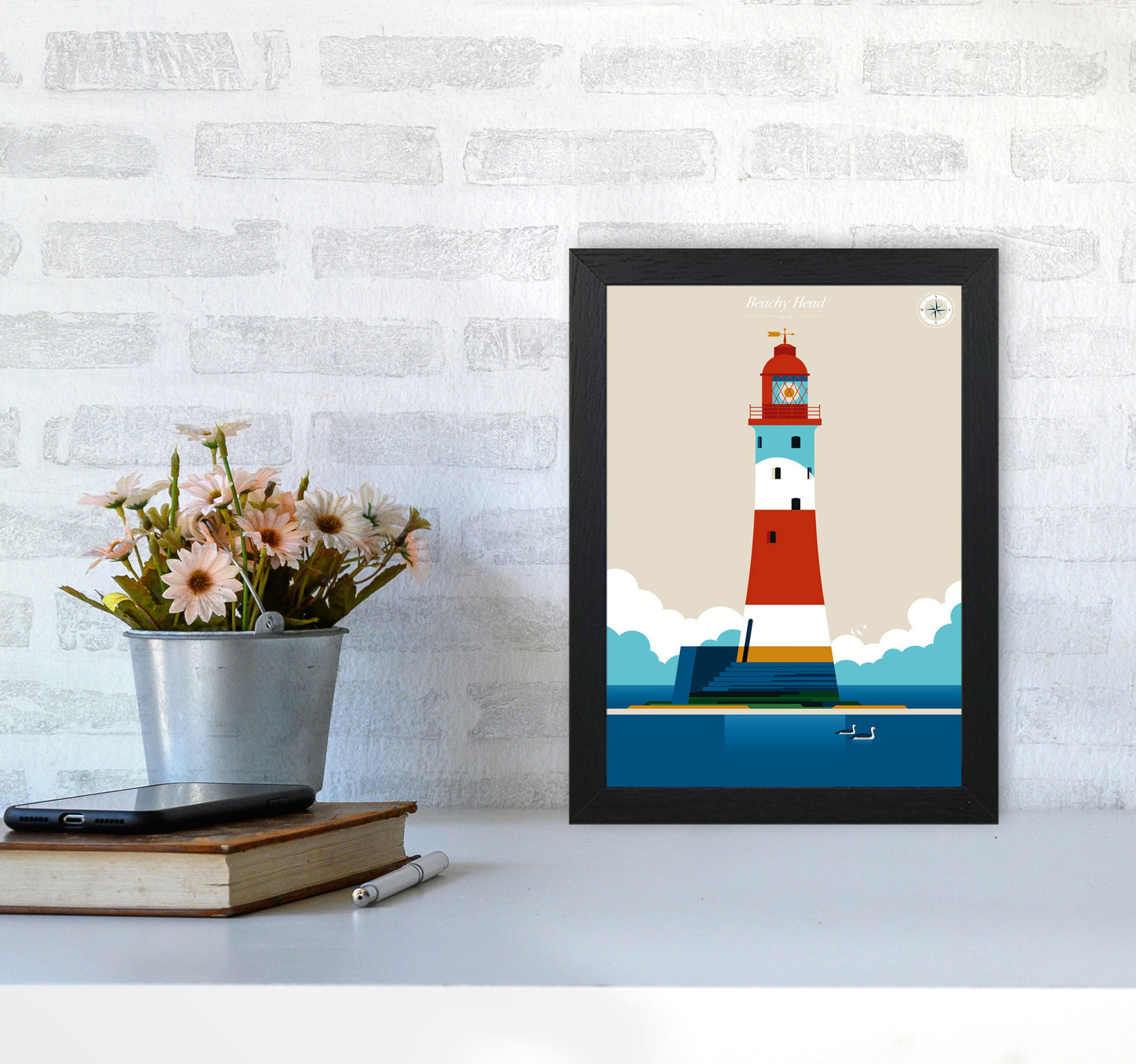 Avelena | Beachy Head Kunstdruck von Bo Lundberg
