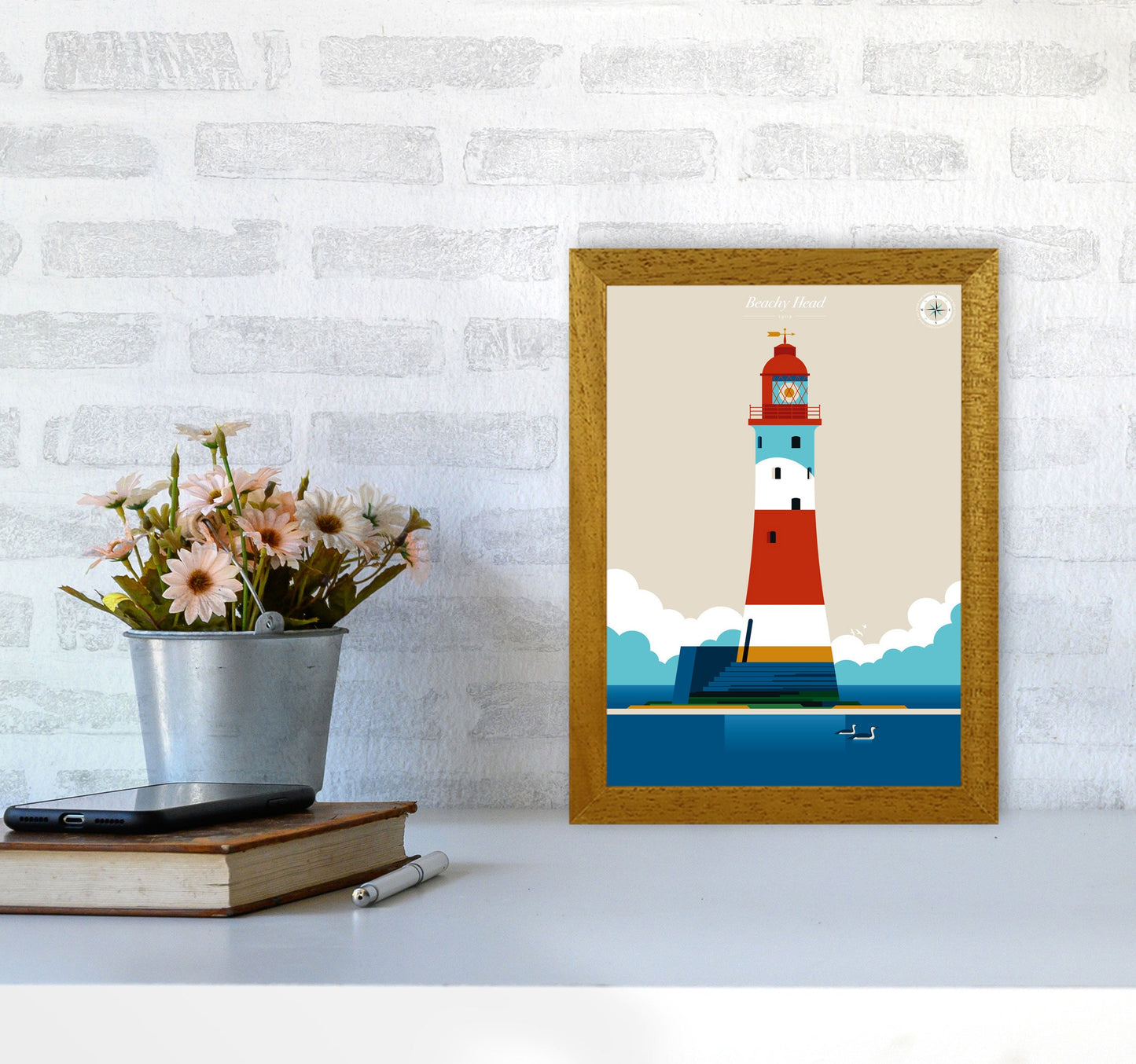 Avelena | Beachy Head Kunstdruck von Bo Lundberg