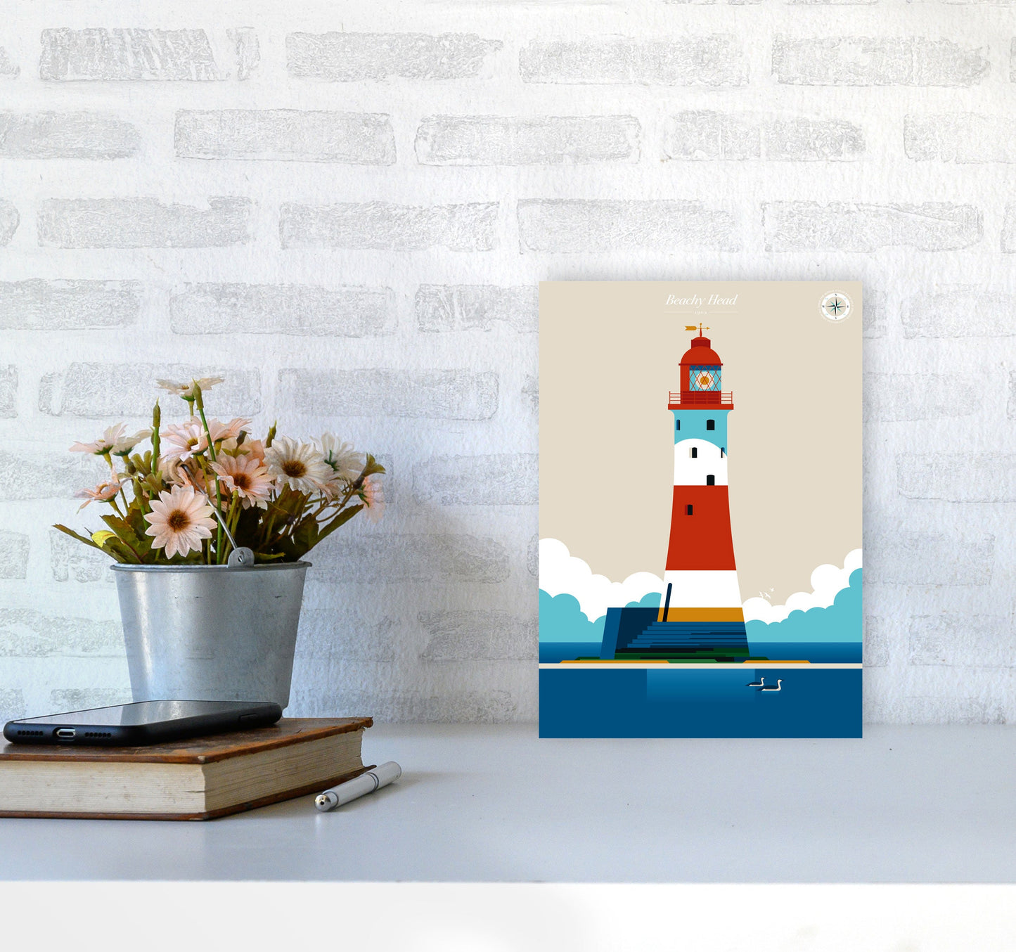 Avelena | Beachy Head Kunstdruck von Bo Lundberg