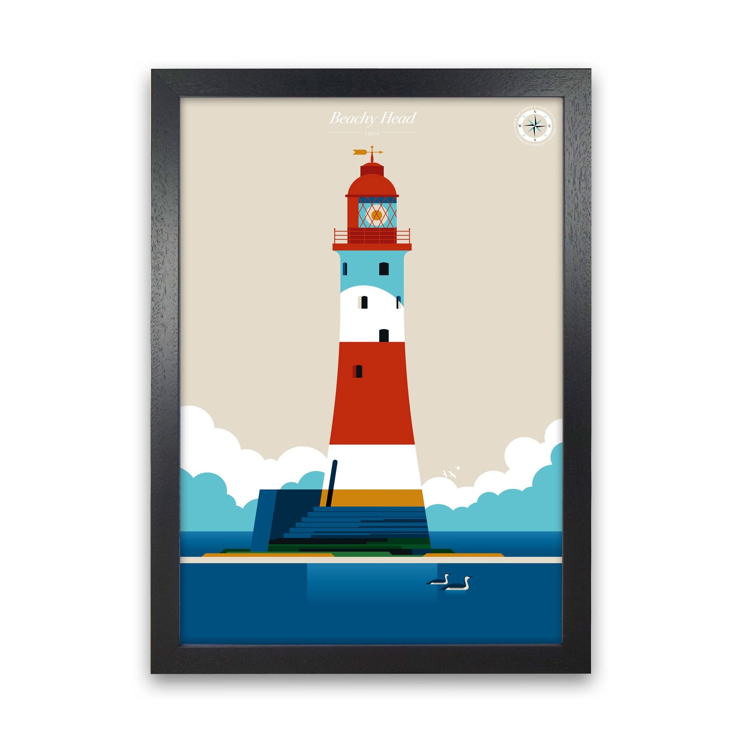 Avelena | Beachy Head Kunstdruck von Bo Lundberg