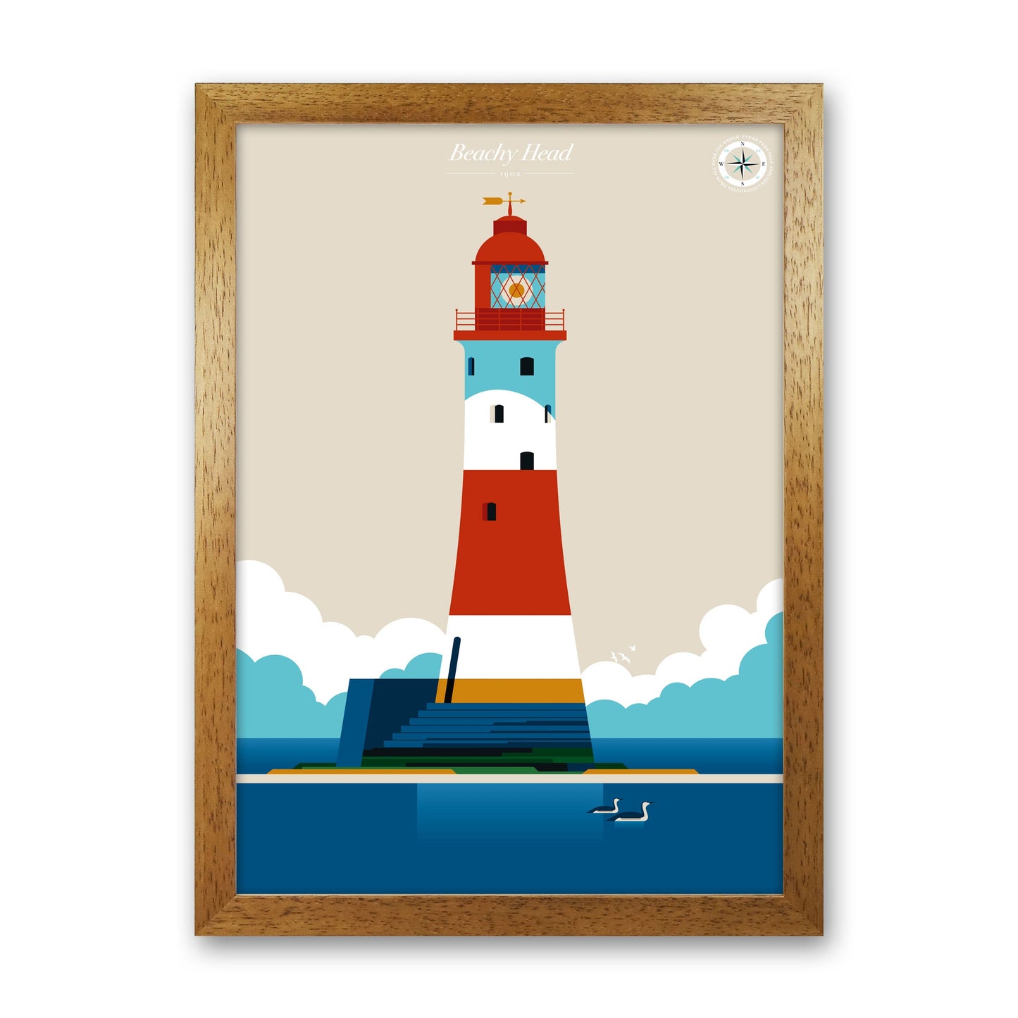 Avelena | Beachy Head Kunstdruck von Bo Lundberg