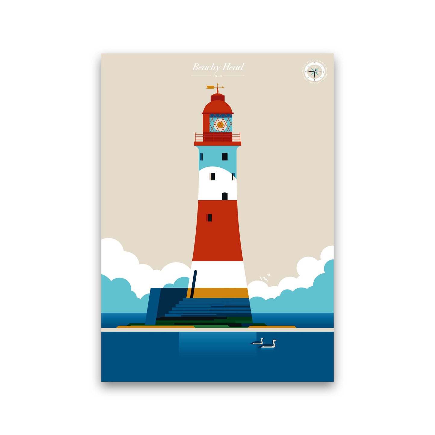 Avelena | Beachy Head Kunstdruck von Bo Lundberg