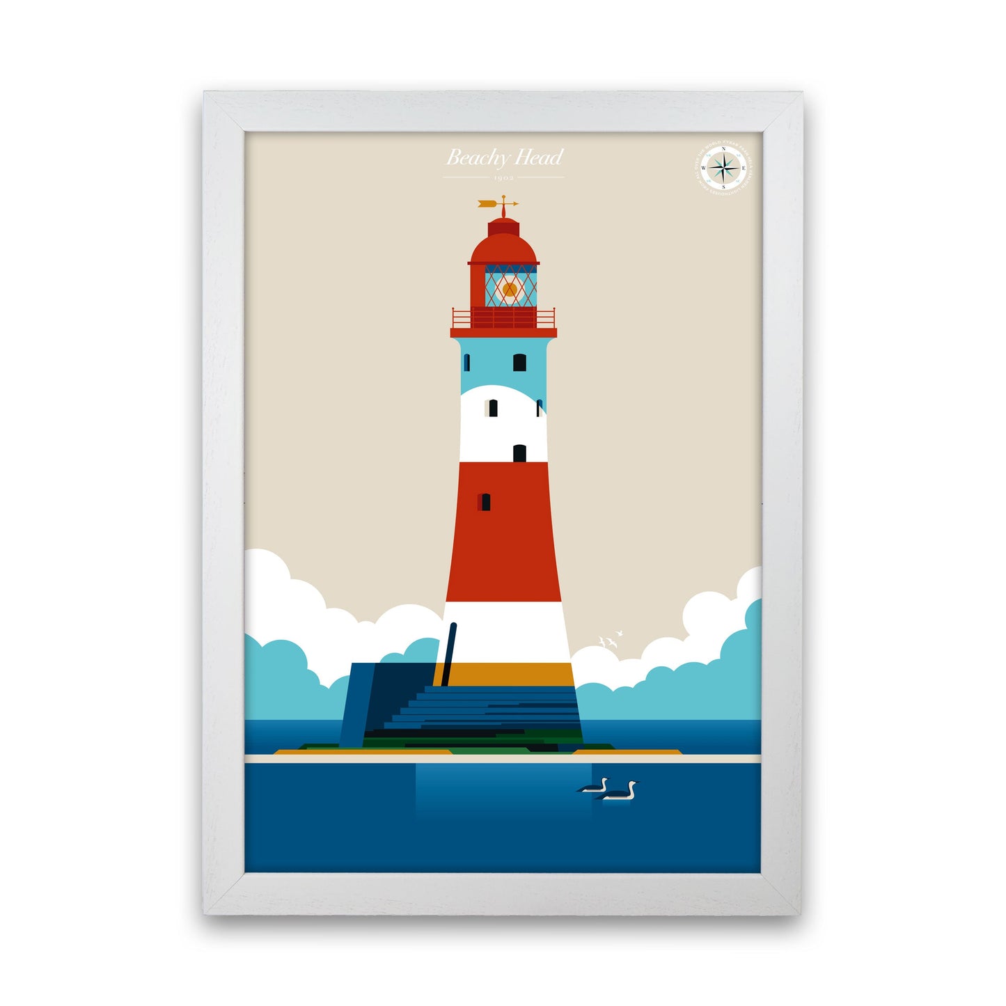 Avelena | Beachy Head Kunstdruck von Bo Lundberg