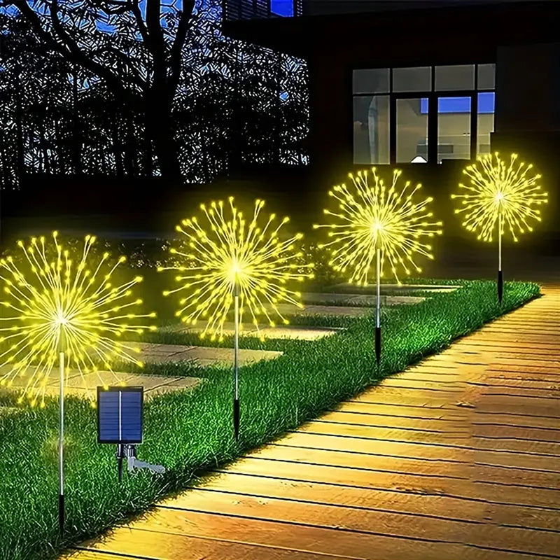 Avelena | Moderne Art Deco Edelstahl Sonne Löwenzahn-Förmige 60/90/120/150/200 Licht Außen Rasen Eingelassene Licht für Garten