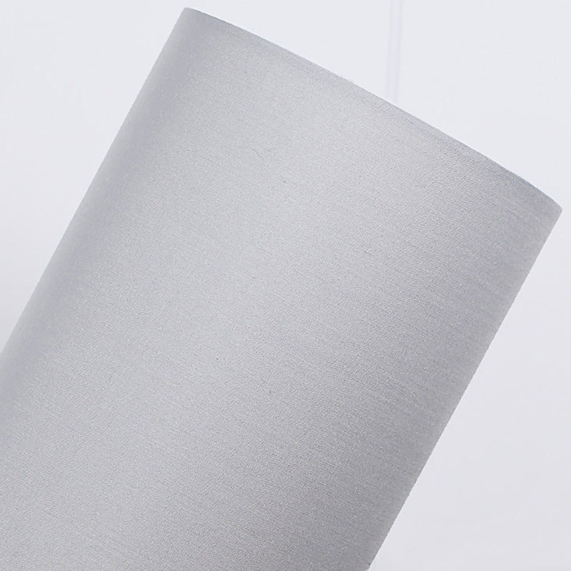 Avelena | Traditionelle japanische Zylinder Holzstoff 1-Licht Tischlampe für das Wohnzimmer