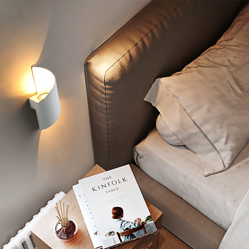 Avelena | Moderne Minimalistische Wasserdichte Spiral Aluminium Acryl LED Wandleuchte für Schlafzimmer